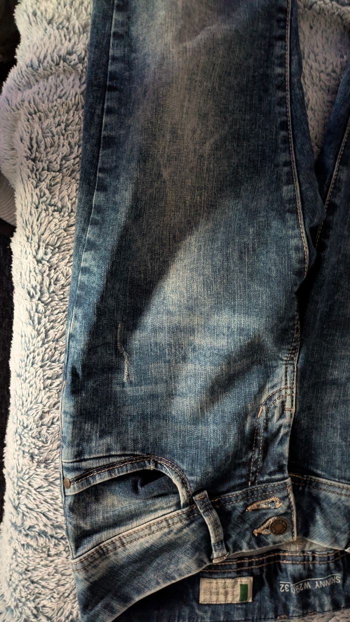 Jean bleu délavé  skinny - photo numéro 4