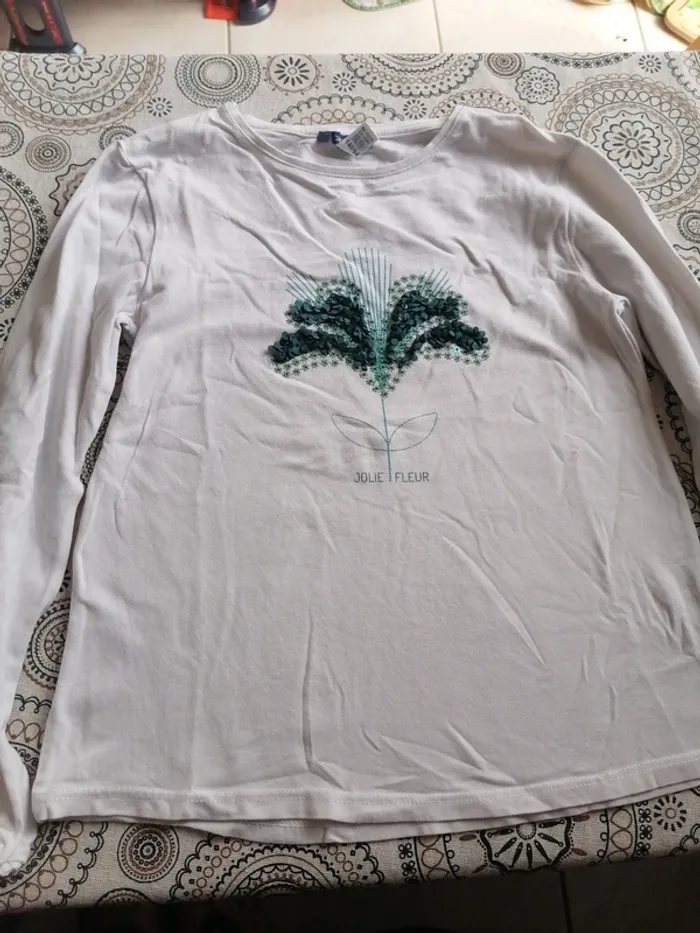 T-shirt manches longues Okaïdi 10 ans