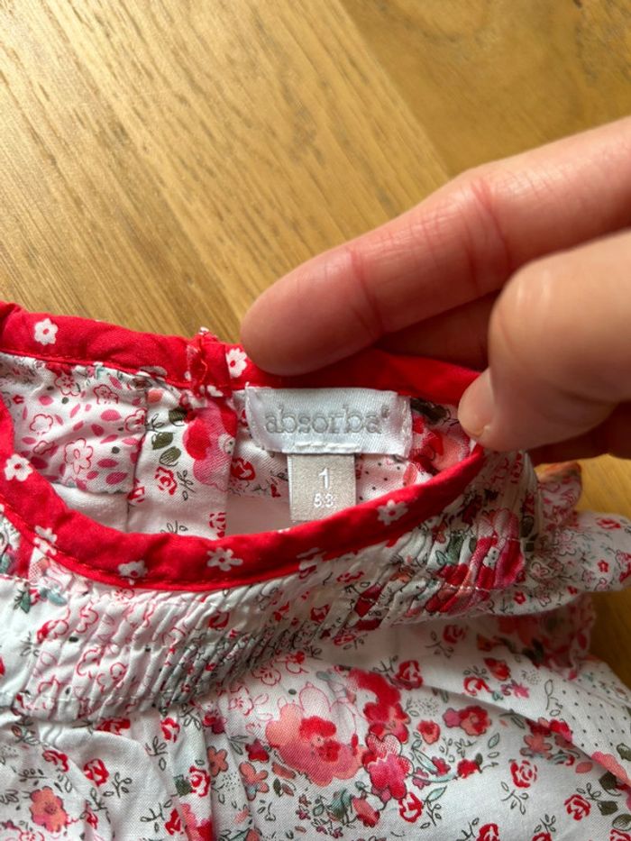 Robe combi short fleurs 2 en 1 bébé fille - photo numéro 5