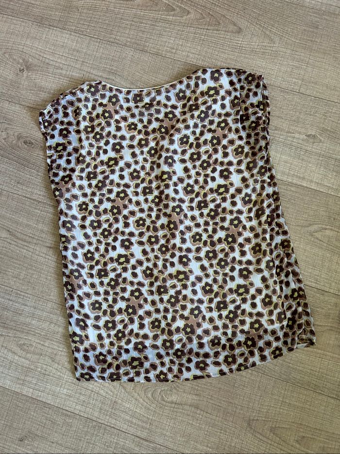 Blouse imprimée à manches courtes JS Millenium taille S comme neuve - photo numéro 8