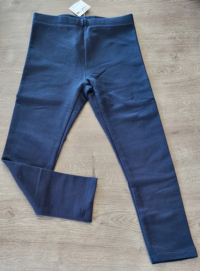 Legging bleu marine fourré