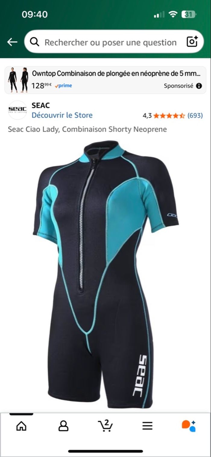 COMBI PLONGÉE FEMME SHORTY XL - photo numéro 4