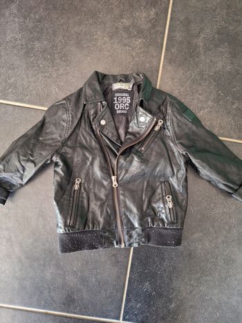 Veste en simili cuir bébé 