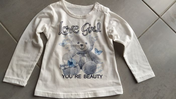 Tee-shirt manches longues Love Girl 18 mois