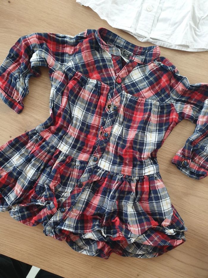 Lot 2 chemises blouses 12 mois - photo numéro 3