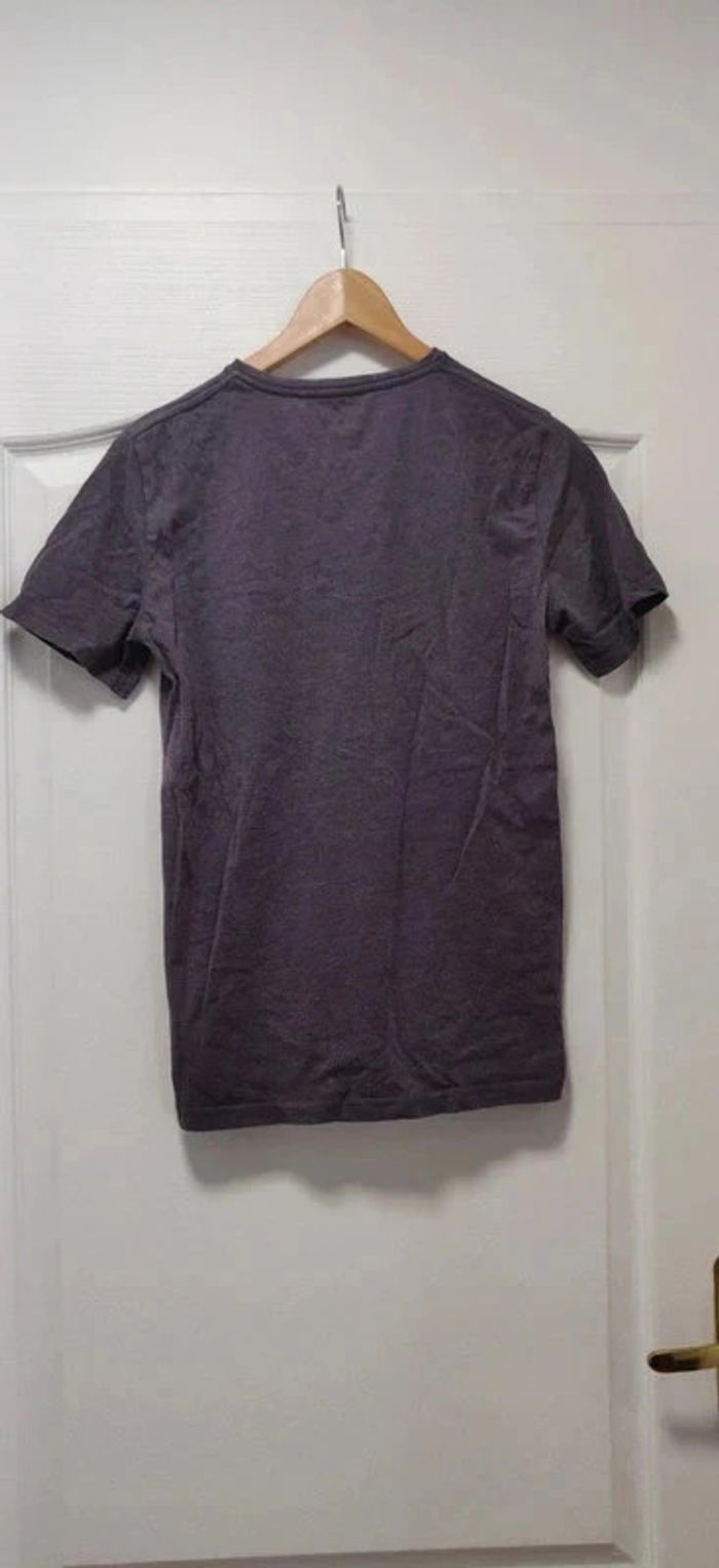 T-shirt mc bleu gris col v Gémo 14 ans - photo numéro 2