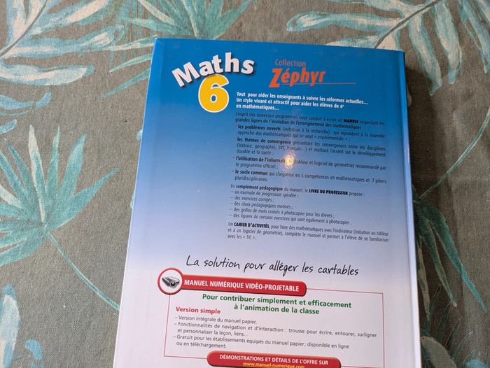 Manuel mathématiques 6e - photo numéro 2
