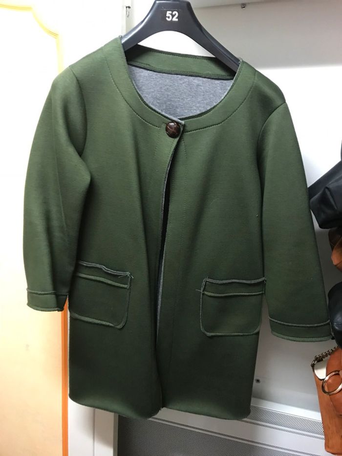 Veste longue kaki