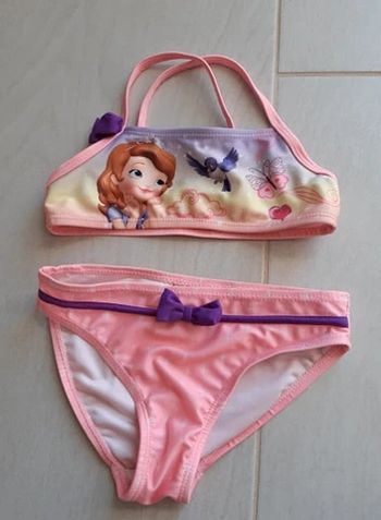 Maillot de bain 2 pièces Princesse Sofia 4 ans