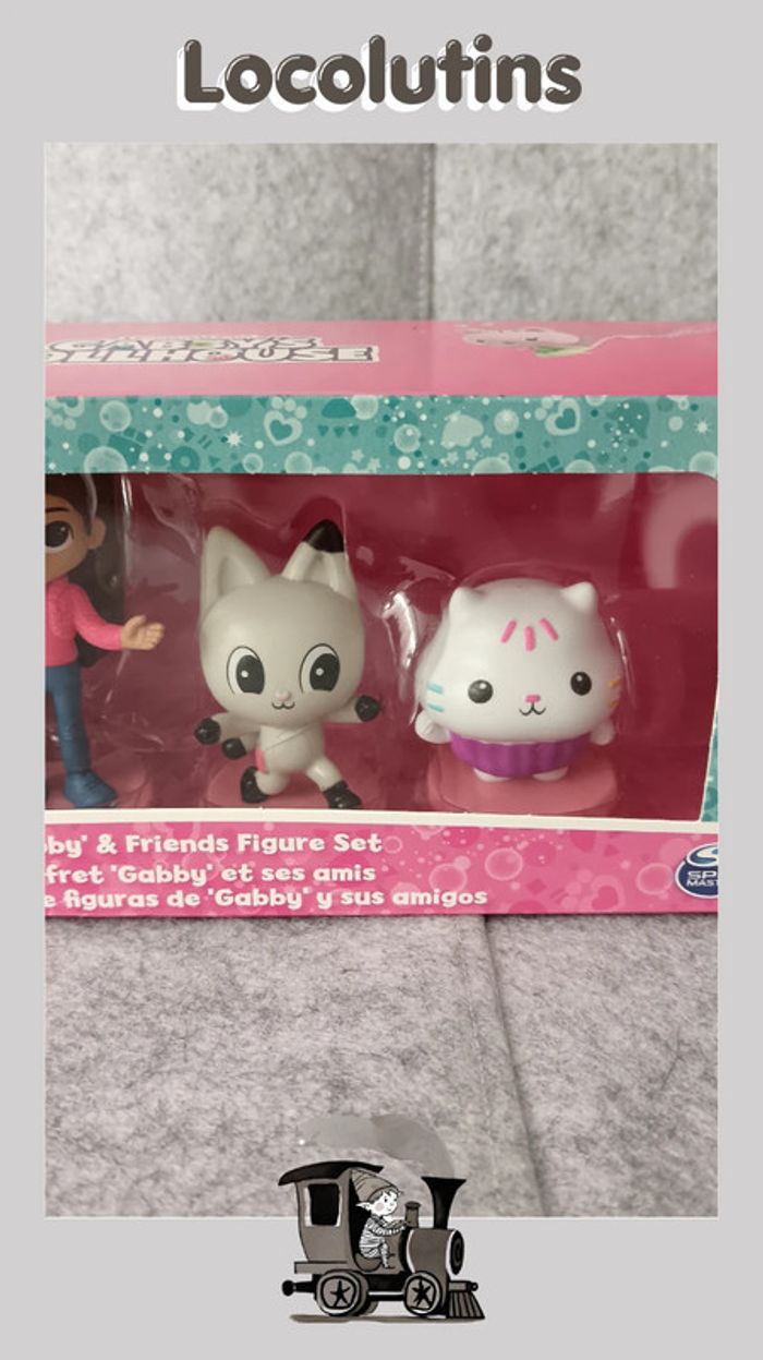 🚂 Lot de 4 figurines Gabby et la maison magique – sur socles - photo numéro 3