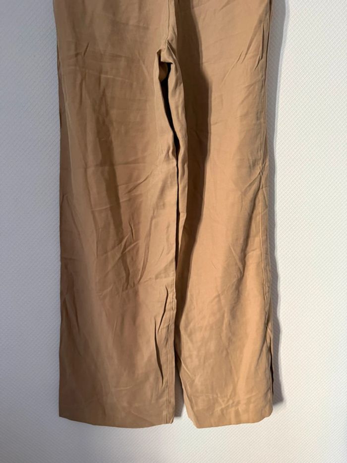 Pantalon droit Zara taille M beige neuf avec étiquette - photo numéro 6