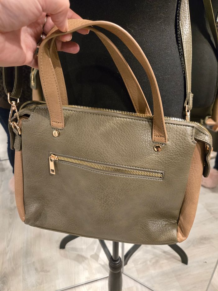 Sac bicolore à bandoulière Gémo - photo numéro 4