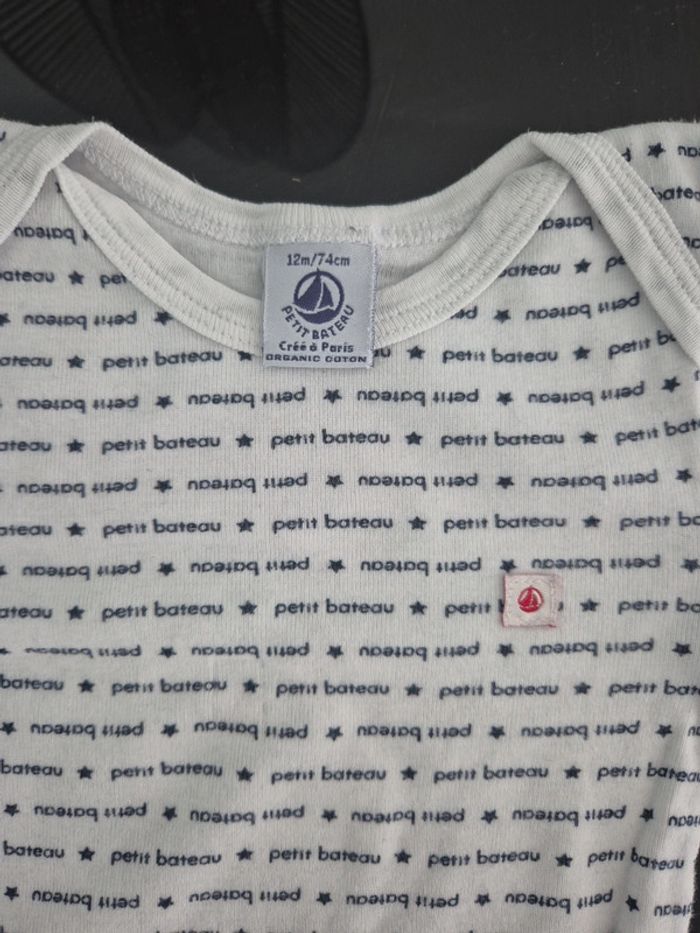 Lot de 2 bodies manches longues 12 mois - photo numéro 6