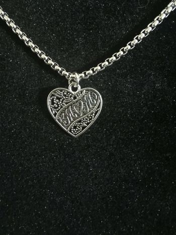 Collier "MOM" maille serpentine 