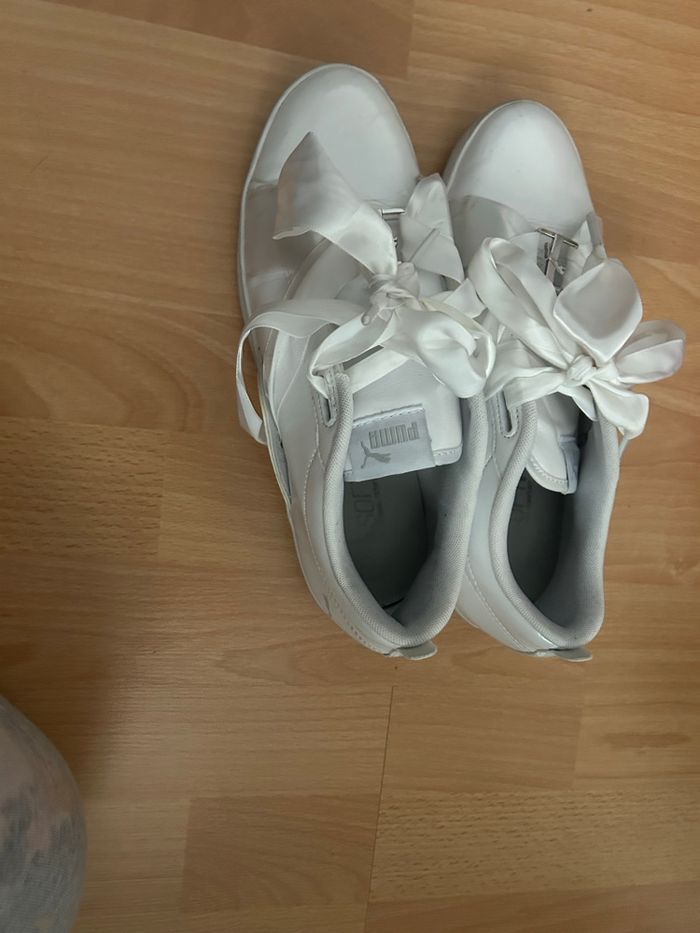 Baskette puma blanche