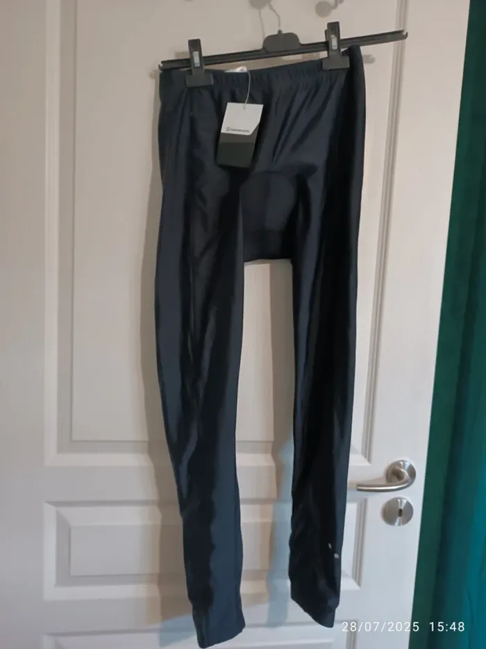Legging long avec rembourrage pour cycliste femme