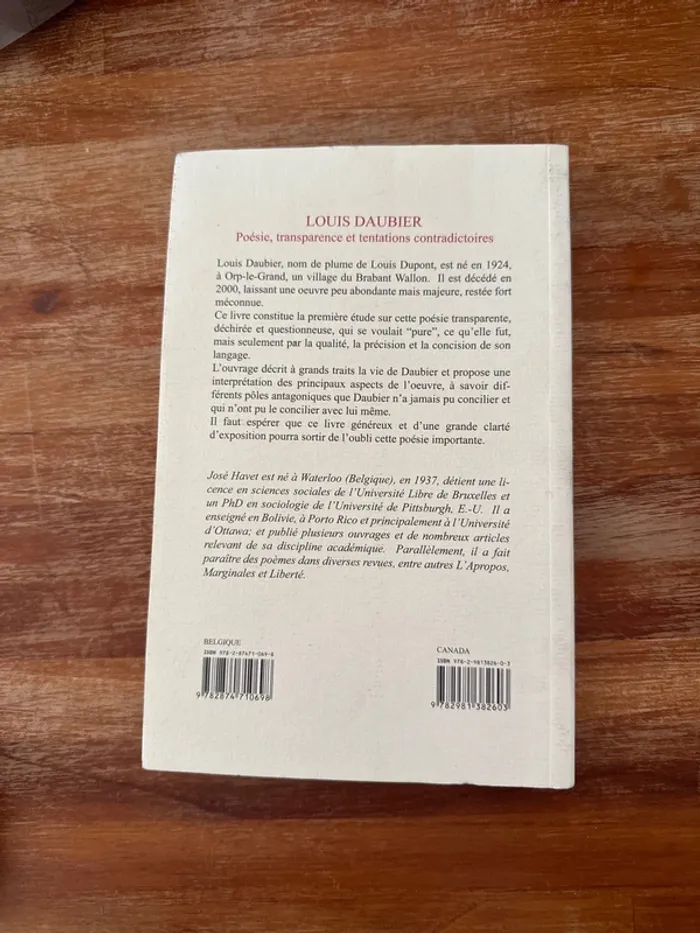 Livre Louis baubier poésie, transparence et tentation contradictoire - photo numéro 3