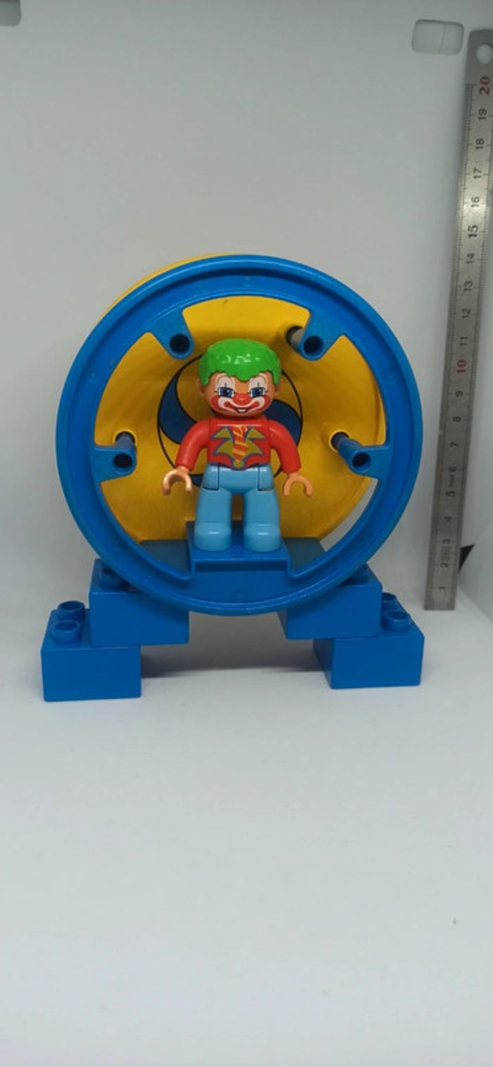 Roue vintage avec clown lego duplo