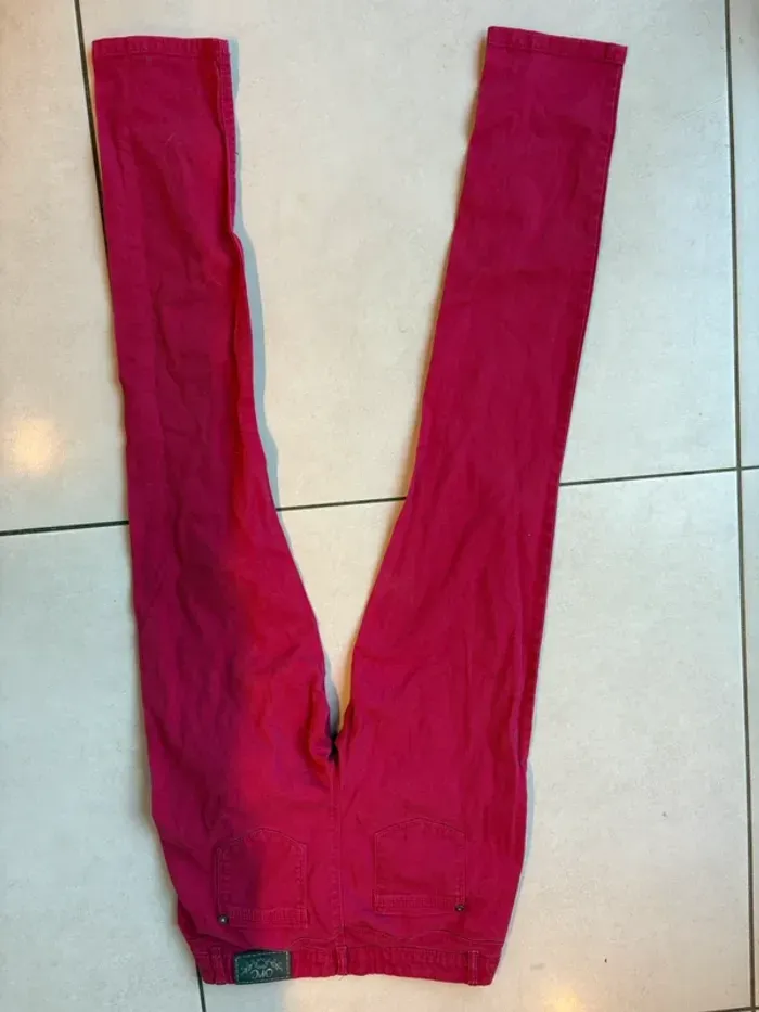 Jeans 14 ans fille orchestra fushia - photo numéro 3