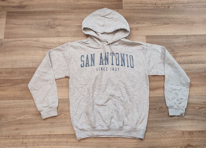 Vêtement Homme Sweatshirts Sweats pull à capuche gris blanc Gildan taille S #Retrostreet - photo numéro 2