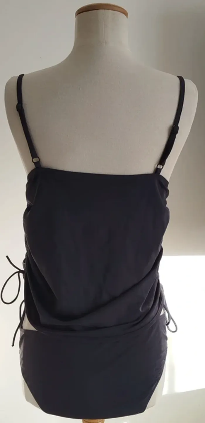 Maillot de bain 2 pièces bleu marine Like all woman taille 44 - photo numéro 2