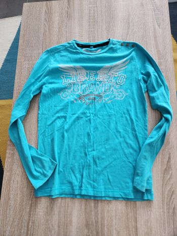 Haut manches longues turquoise