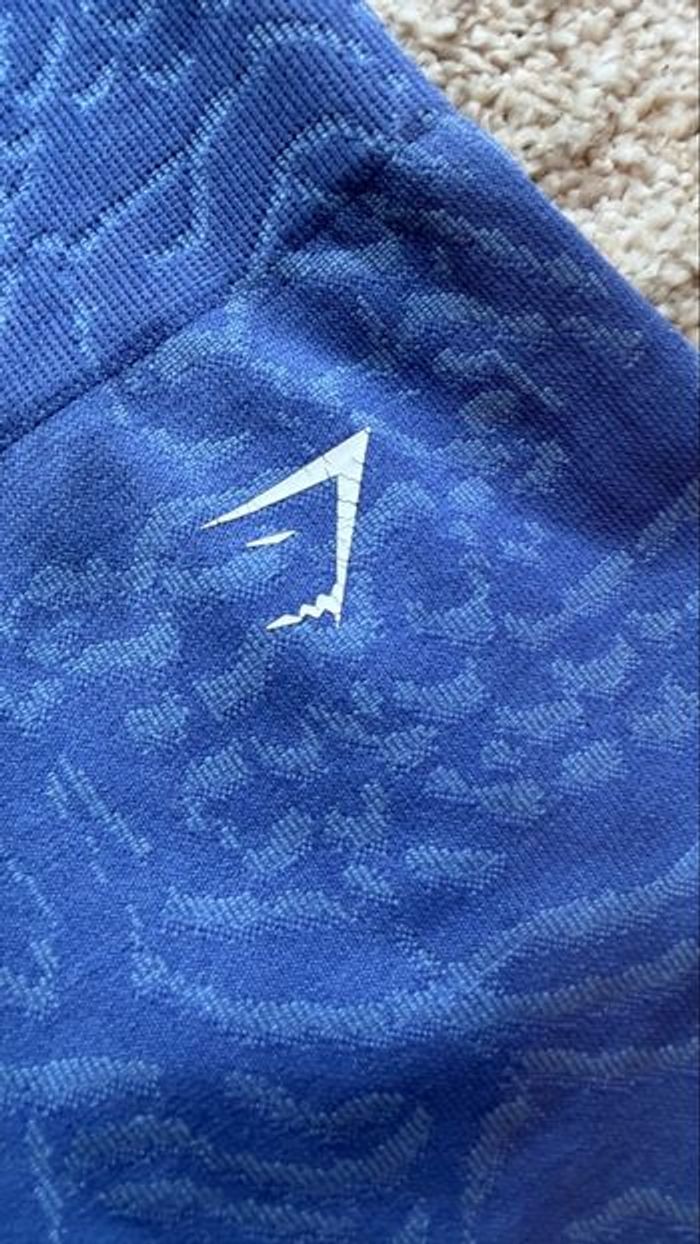 Gymshark Short Seamless Femme Bleu – Taille XS – Short Fitness Musculation – Très bon état - photo numéro 3