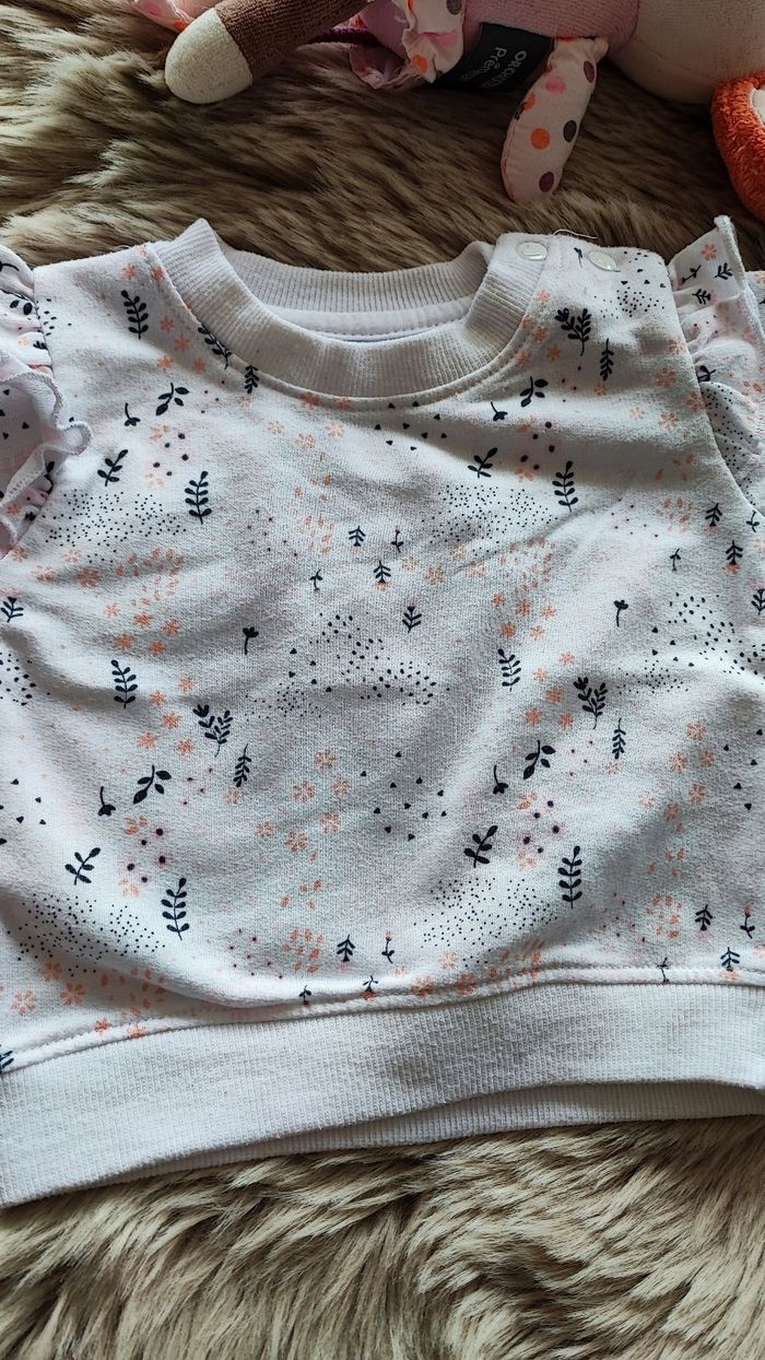 Sweat blanc 1 mois - photo numéro 2