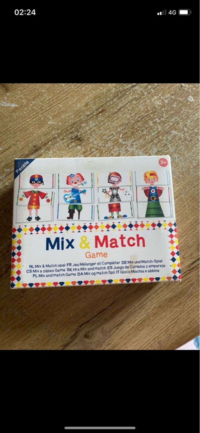 Jeux de société mix & mach game