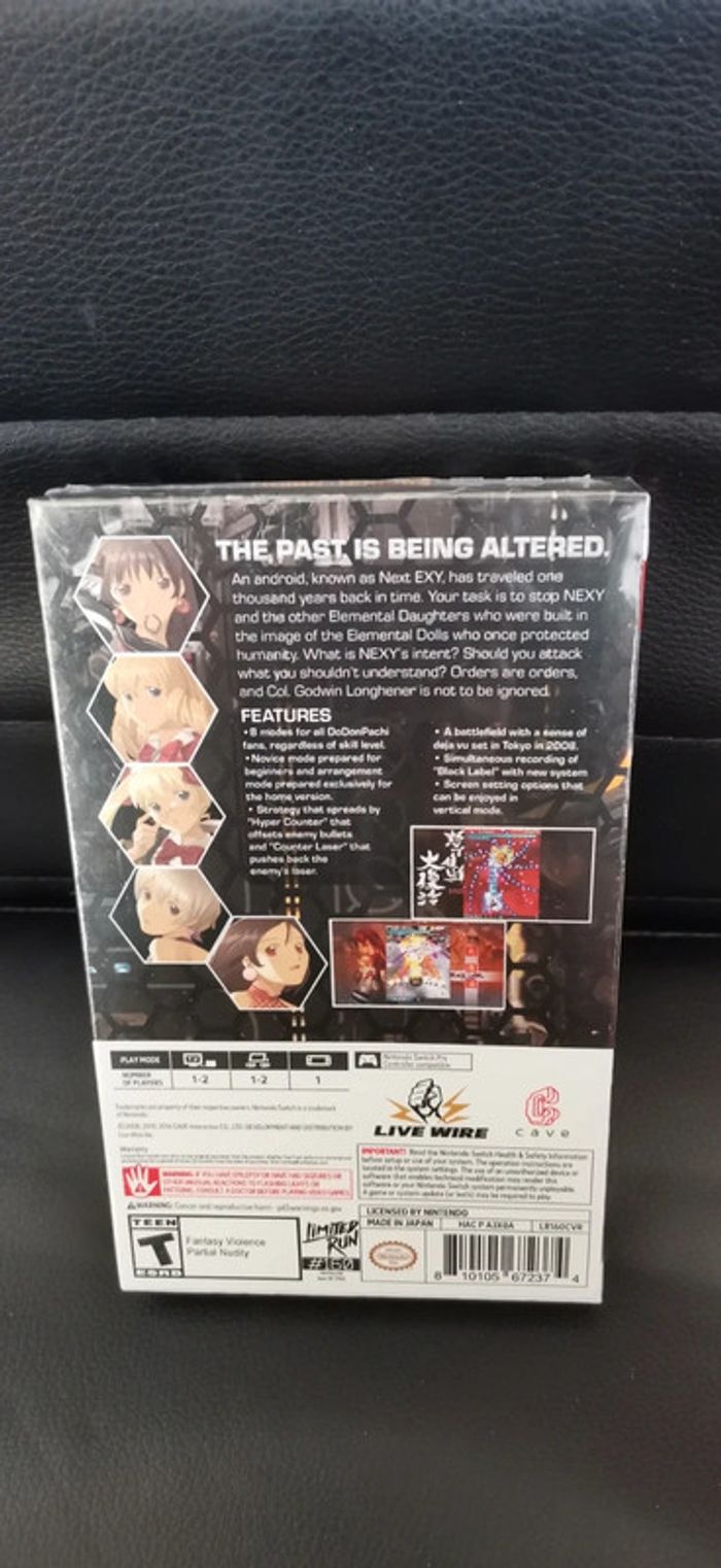 Coffret collector jeu Nintendo switch dodonpachi resurrection neuf sous blister très rare - photo numéro 2