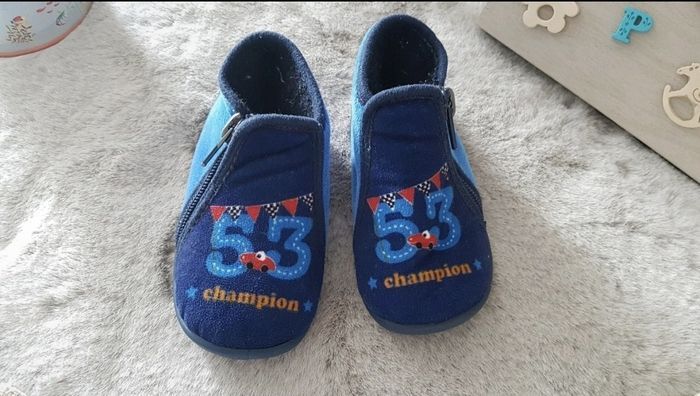 Chaussons montants bleu marine Toti pointure 21 - photo numéro 2
