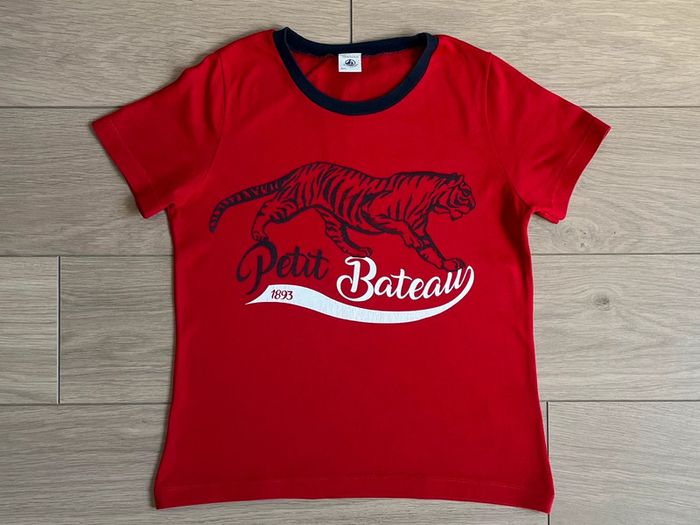 Lot de 7 t-shirts sérigraphiés Petit bateau T-10 ans - photo numéro 5