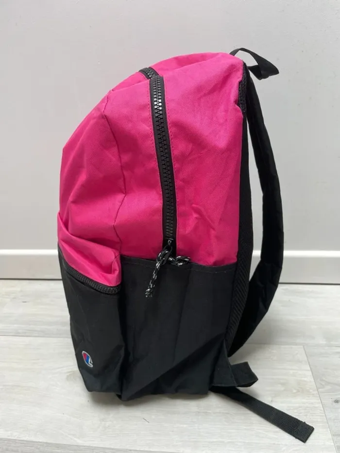 Champion black pink backpack embroided logo - photo numéro 3