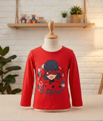 T-shirt manches longues Miraculous Ladybug - 4 ans (Taché / Pour activités 🎨)