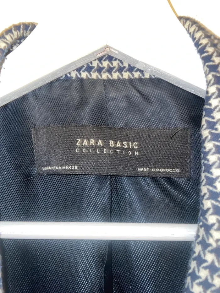 Blazer marine et blanc Zara M - photo numéro 2