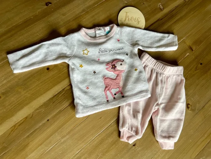 Pyjama 2 pièce velours