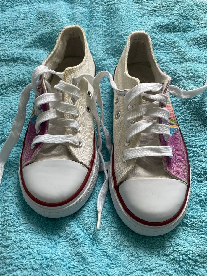 Chaussure fille à lacets, basket fille Barbie personnalisée, pointure 33 - photo numéro 3