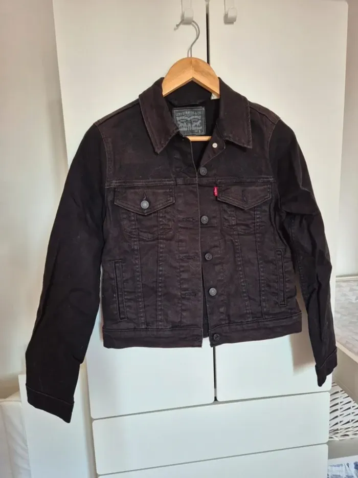 Veste en jeans LEVI'S authentique taille S noir