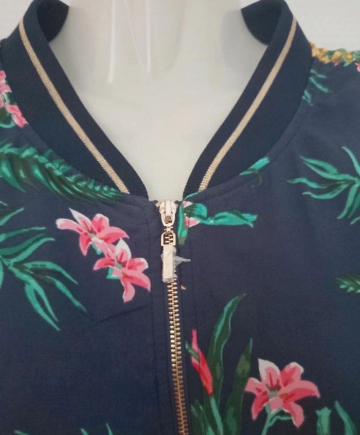 Veste d'été légère à motifs fleurie grande taille femme - photo numéro 4