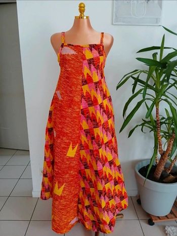 Longue Robe d'été à motifs Neuve Taille L