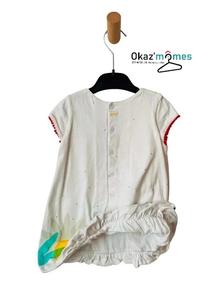 Robe d'été imprimé oiseaux multicolores - Catimini 2 ans (86cm) - photo numéro 4