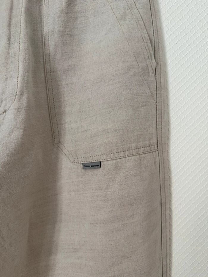 Pantalon en lin droit teddy smith en très bon état taille 32-34 - photo numéro 3
