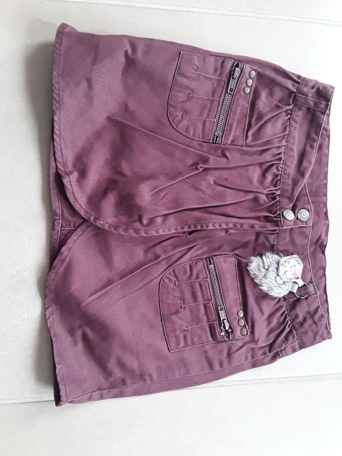 Jupe-portefeuille bordeaux 10 ans NKY TBE