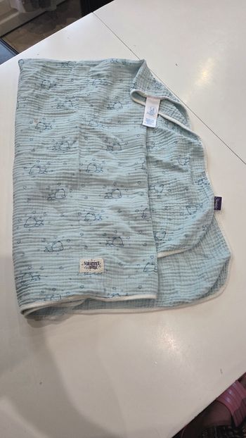 Plaid tonies turquoise nounours