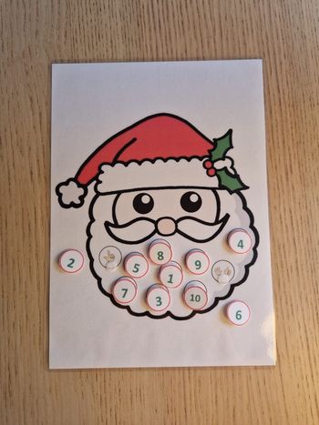 Fiche Montessori : La barbe du Père Noël