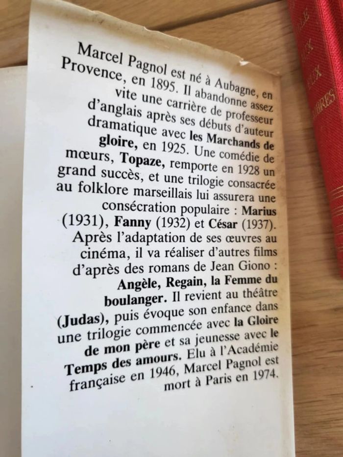 Livre La petite fille aux yeux sombres de Marcel Pagnol édition 1984 - photo numéro 12