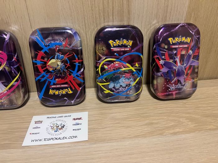 Pokémon lot de 5 tinbox Artset ME01 Mega Évolution fr - photo numéro 2