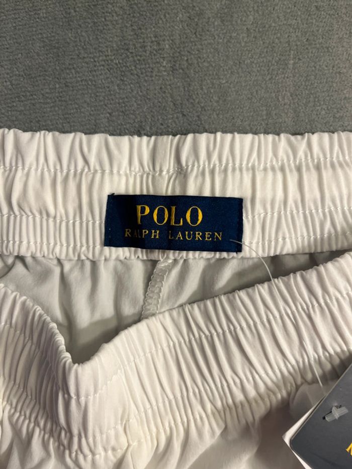 Short Ralph Lauren White Embroidered Black Poney – Taille L - photo numéro 4