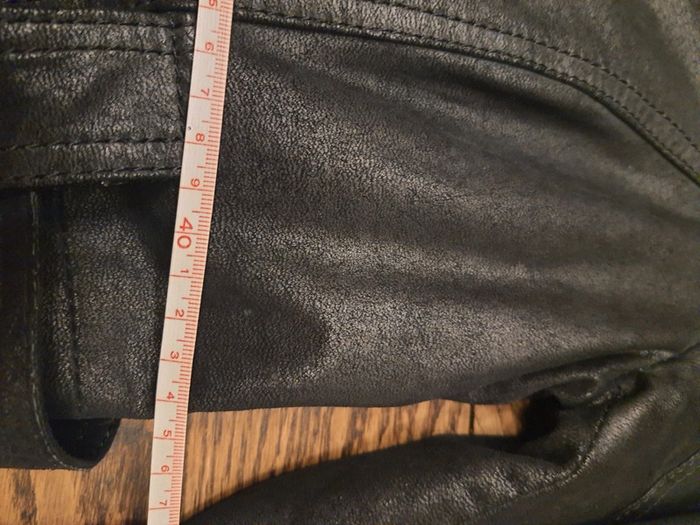 Veste longue cuir noir Authentic taille 40 - photo numéro 16