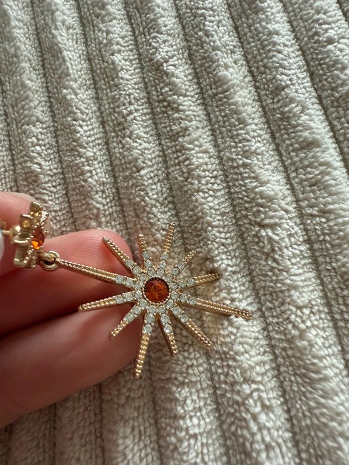 Paire de boucles d’oreilles soleil - photo numéro 6